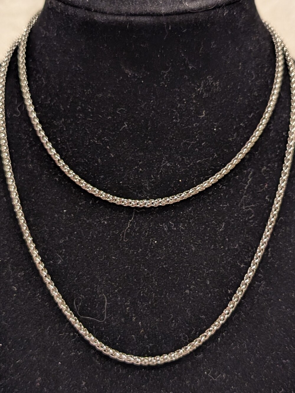 Youngevity 31" Foxtail Silver Chain Necklace BRAND NEW IN PKG